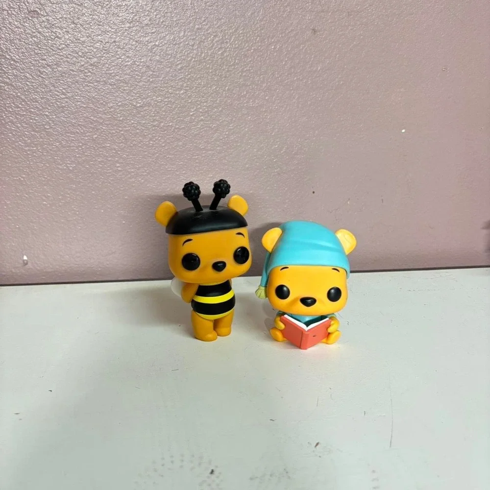 Winnie the Pooh and Piglet bee figurines
